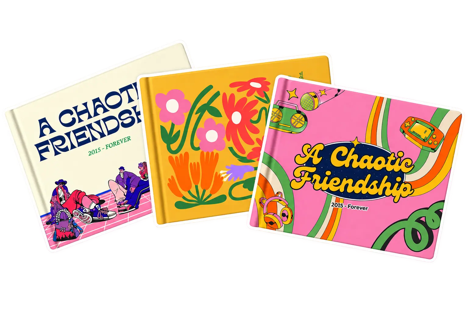 Three photobook covers